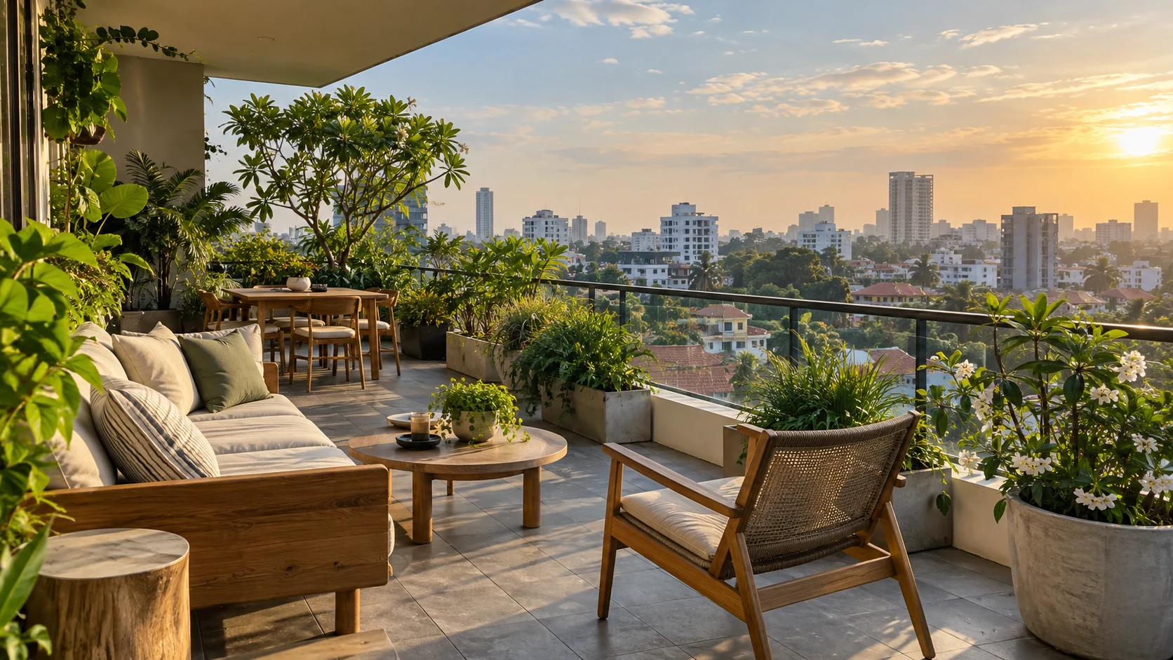 Rooftop recreation space