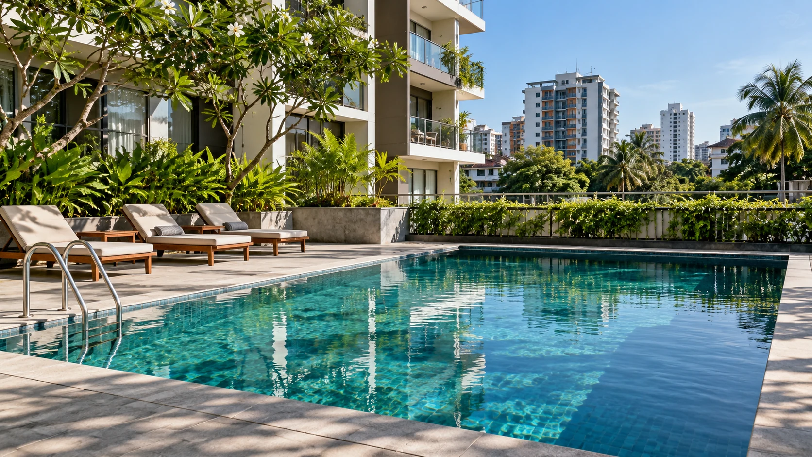 Residential swimming pool